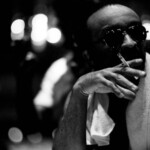 SWITZERLAND - JULY 09: MONTREUX JAZZ FESTIVAL Photo of Cecil TAYLOR, Portrait of jazz pianist Cecil Taylor backstage smoking, wearing sunglasses (Photo by Andrew Putler/Redferns)