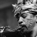 UTRECHT, NETHERLANDS - MAY 01: Tenor Saxophonist Joseph Jarman performs live on stage with The Art Ensemble Of Chicago at Vredenburg in Utrecht, Netherlands on May 01 1984 (Photo by Frans Schellekens/Redferns)