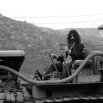 American composer and musician Frank Zappa near his home in Laurel Canyon, Los Angeles, May 1968.
