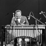 American jazz musician and bandleader Lionel Hampton  at Knebworth Capitol Radio Jazz Festival in Knebworth House, Hertfordshire, England, July 27, 1982.