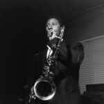 14 Apr 1957, Hackensack, New Jersey, USA --- Tenor saxophonist Sonny Rollins takes a smoking break during the recording session for his album. --- Image by © Mosaic Images/CORBIS