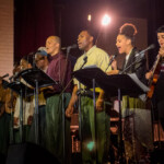 Musical Connections musicians perform with teaching artists Sarah Elizabeth Charles and Camila Meza at Sing Sing Correctional Facility in 2017.