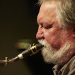 Evan Parker with Black Top; The Vortex, London 23rd Oct 2014;  Evan Parker - saxes; John Butcher - bass; Steve Noble - drums; Pat Thomas - piano, theramini; Orphy Robinson - xylosynth