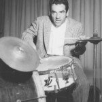 American jazz drummer and bandleader Gene Krupa (1909 - 1973) at his drum kit, circa 1940. (Photo by FPG/Archive Photos/Getty Images)