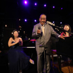Lou Donaldson gives remarks at 96th Birthday Celebration at Dizzy's NYC as Jerry Weldon, Champian Fulton & Akiko Tsuruga enjoy!