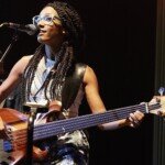 ©Roger Thomas 2015 - mingus999@hotmail.com / Esperanza Spalding - Emily's D+Evolution, Shepherds Bush Empire, London 2nd Nov 2015 / Esperanza Spalding - Electric Bass & Lead Vocal /
Corey King - trombone, keyboards, backing vocals / Matthew Stevens - guitar / Justin Tyson - drums / Emily Elbert - backingvocals, acc guitar