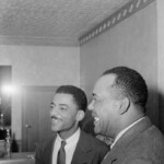 Teddy Wilson (center) and drummer Zutty Singleton in 1940.